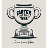 Father's Day Farter Of The Year Trophy Adult Long Sleeve Hooded Sweatshirt - 2 of 3