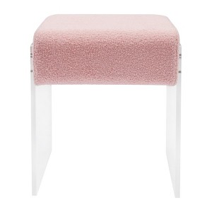 YIYIBYUS Modern Minimalist Acrylic Stool Chair, Makeup Stool Chair with Cushion, Modern Multifunctional Vanity Stool - 1 of 4