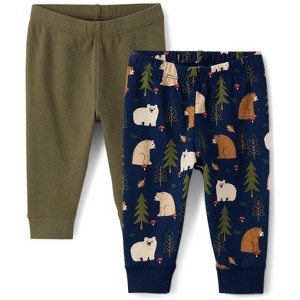 The Children's Place Baby Boys Bear Pants 2-Pack - 1 of 3