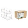 J&V TEXTILES 2-Tier Sliding Drawer Organizer Chrome/Clear - 4 of 4