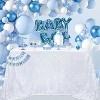 Wikineon Silver Sequin Tablecloth Christmas Table Cloths Glitter Table Fabric 60x102 Inches Table Linen for Rectangle Table Silver Party Decorations - 4 of 4