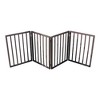 Chery Life Pet Gate - Dog Gate for Doorways, Stairs or House ¨C Freestanding, Folding, brown, Arc Wooden - 2 of 4