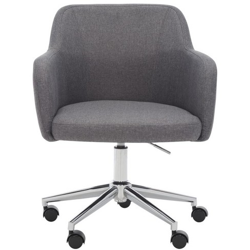 Kains Swivel Office Chair Grey chrome Safavieh Target