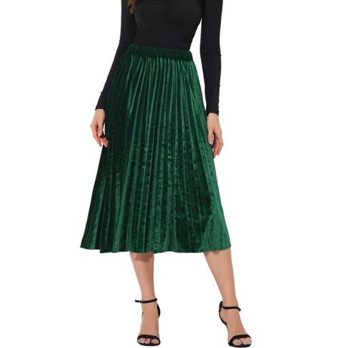 Kate Kasin Midi Pleated Skirts for Women High Waisted Skirt Casual A Line  Pleated Swing Skirt Army Green S : : Clothing, Shoes & Accessories