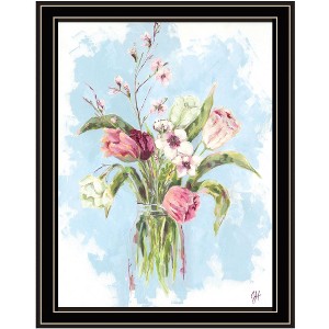 HomeRoots Flourish Black Framed Print Wall Art - 1 of 4