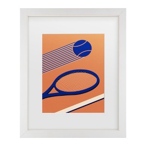 Trademark Fine Art - Rosi Feist  Tennis 80s Matted Framed Art - 1 of 4