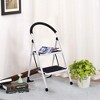Cesicia Silver 2-Step Folding Ladder with Soft Grip Handle and Anti-Slip Wide Pedal - 4 of 4