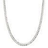 Black Bow Jewelry Men's 6.8mm Sterling Silver Solid Flat Curb Chain Necklace - image 3 of 4