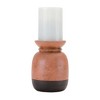 Melrose Rust Dual-Tone Candle Holder (Set of 2) - 3 of 3