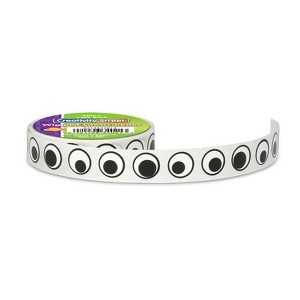 Creativity Street® Wiggle Eyes Sticker Roll, Black, 0.5", 1000 Pieces - 1 of 1