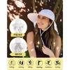 Tirrinia Stylish Garden Hats with Large Brim, Adjustable Safari Neck Cover, and Floral Ribbon - 3 of 4