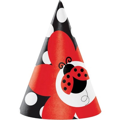 24ct Ladybug Fancy Party Hats