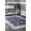 Nuloom Classic Tinted Floral Indoor Area Rug, 4' x 6', Blue - 2 of 4