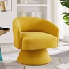 NicBex Velvet Fabric Swivel Accent Chair,Upholstered Swivel Living Room Chairs with Open Backrest,Modern Arm Chair,Accent Chairs for Living Room - 2 of 4