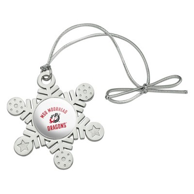 Minnesota State University Moorhead Dragons Metal Snowflake Christmas Tree Holiday Ornament