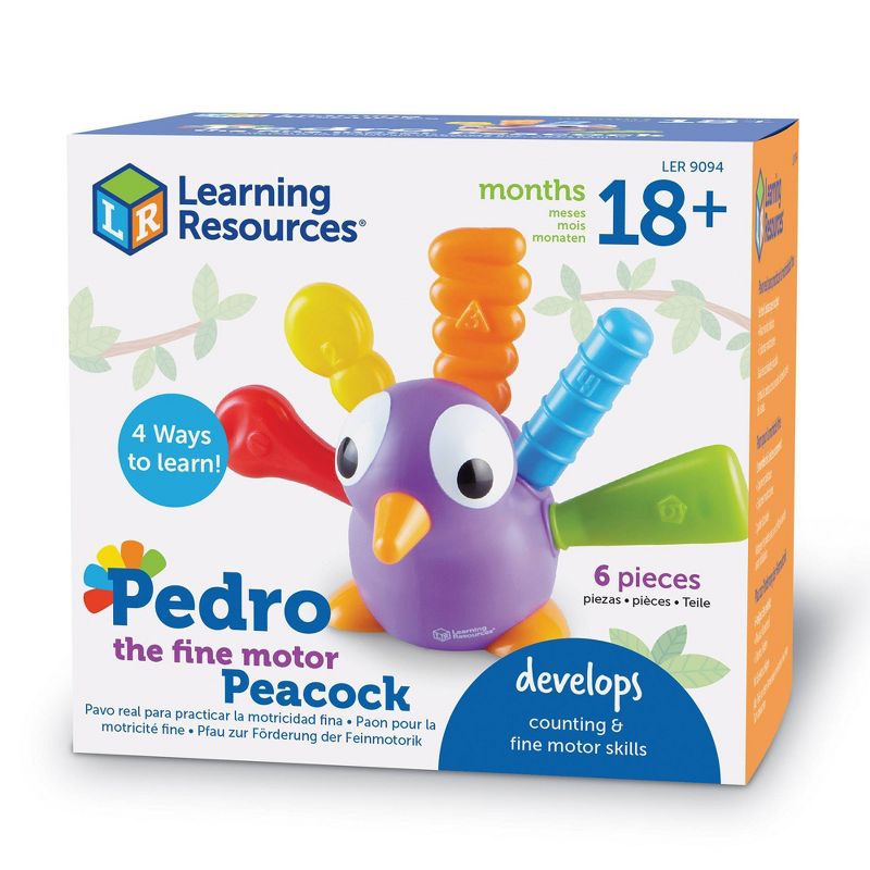 Learning Resources Pedro the Fine Motor Peacock, 6 of 10