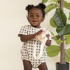 Organic Short Sleeve Bubble Romper - Mod Dots - 3 of 4