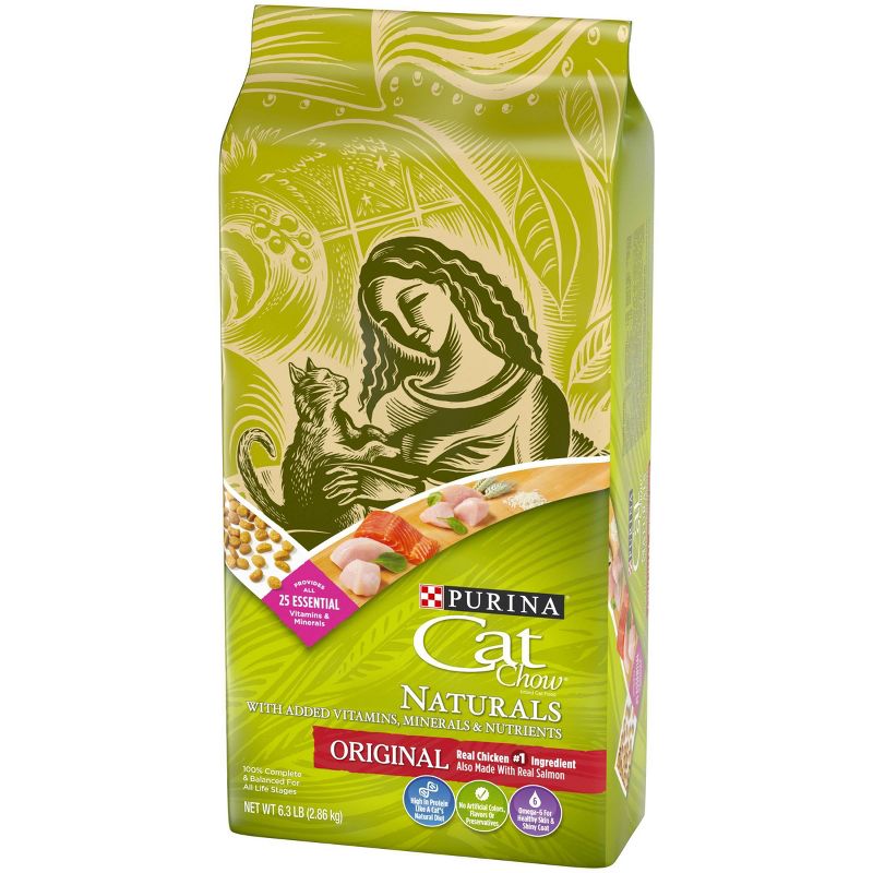 Purina Cat Chow Naturals Original Adult Complete & Balanced Chicken Flavor Dry Cat Food, 6 of 7