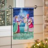 Evergreen Garden Flag Let Us Adore Him Lustre Double Sided Indoor Outdoor Decor 18" x 12.5" - 2 of 2