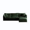 Oversized 111.42" Chenille Modular L-Shaped Sectional Sofa with Double-layer Cushion and Ottoman, 4-Piece Free combination Sofa - 4 of 4