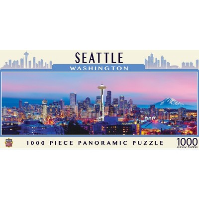 MasterPieces American Vistas Puzzles Collection - Seattle 1000 Piece Panoramic Jigsaw Puzzle