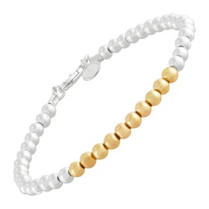 Silpada 'Falling Water' Natural Plated Hematite Beaded Bracelet in Sterling Silver, 7.5" - 1 of 4