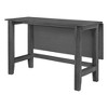NicBex Dining Table Kitchen Table Farmhouse Wood Extendable Dining Table with Drop Leaf for Dining Room, Gray - 3 of 4