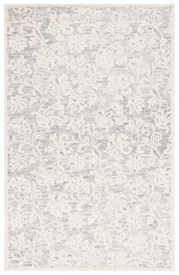Handcrafted Metro Tufted Wool Rectangular Rug 8' x 10' - Gray