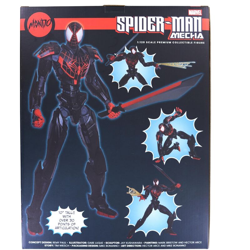 Mondo Tees, LLC Marvel Mecha Spider-Man Miles Morales 10 Inch Action Figure, 3 of 4