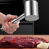 LunaLulinlk Meat Masher Tool Cube Steak Maker Meat Beater Hammer Pork Metal Hammer Meat Stainless Steel Bbq Meat Hammer - 3 of 4