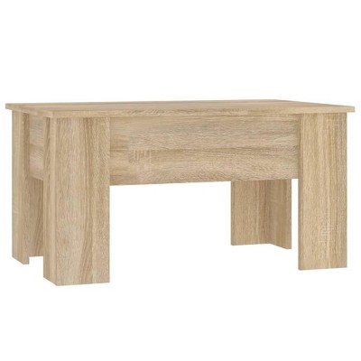 vidaXL Coffee Table Sonoma Oak 31.1"x19.3"x16.1" Engineered Wood