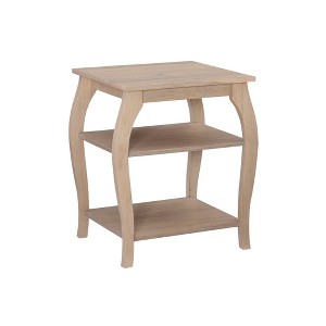 Aurora Solid Wood 2-Shelf Side Table - Powell - 1 of 4