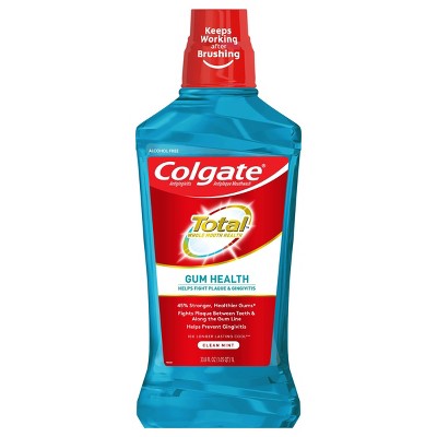 Colgate Gum Health Alcohol Free Mouthwash - Clean Mint - 33.8 fl oz