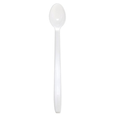 Karat Heavy Weight Plastic Disposable Cafe Soda Spoons Silverware Utensil Set for Parties, Cafes, and Restaurants, 1,000 Pack, White
