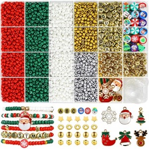 Glass Seed Beads Kit with 144 Colors, Includes Charms and Letters for Friendship Bracelet Making - 1 of 4