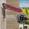 PAGED Retractable Awning for Door Entrance Patio Awnings Sun Shade Shelter with Manual Crank Handle for Deck, Balcony, Gardens - 2 of 3