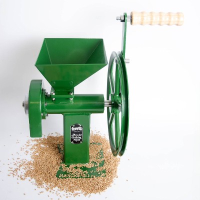 Green Power Grain Mill with Stainless Steel Burrs