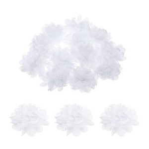 Unique Bargains Durable Versatile Chiffon  Artificial Flowers for Graduation Headbands 12 Pcs - 1 of 4