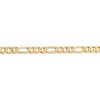 Black Bow Jewelry Men's 6mm, 14k Yellow Gold, Open Concave Figaro Chain Bracelet - 2 of 4