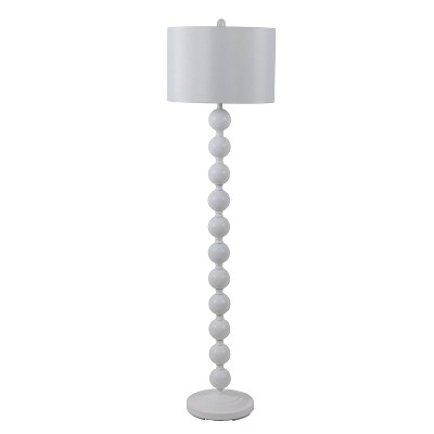 59" Stacked Ball Floor Lamp White - Decor Therapy