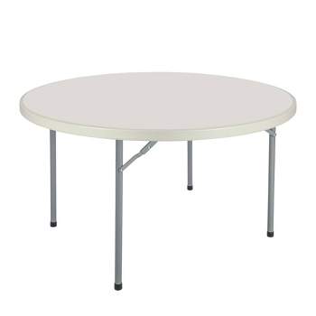 48" Heavy Duty Round Folding Banquet Table Speckled Gray - Hampden Furnishings