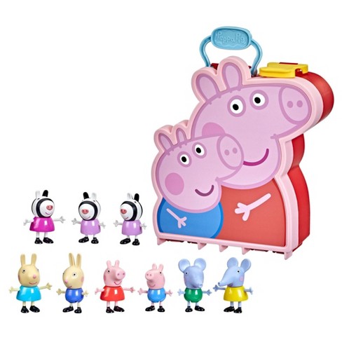 PEPPA PIG Family & Friends Adventures Figure Set 2021 ZOE ZEBRA w Lunch Box  NEW