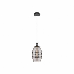 Vaz - 1 Light Cord Hung Mini Pendant In Industrial Style-8.13 Inches Tall and 5.88 Inches Wide - 1 of 1