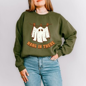 Simply Sage Market Hang In There Ghost Sweatshirt - 1 of 4