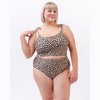 Cheetah Shoulder-Tie Crop Top - 3 of 4