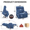 ChicFurnit Living Room Chair Arm Accent Chair Manual Recliner Heavy Duty Lift Support Massage Functions for Living Room, 39.77"*36.62"*42.13" - 3 of 4