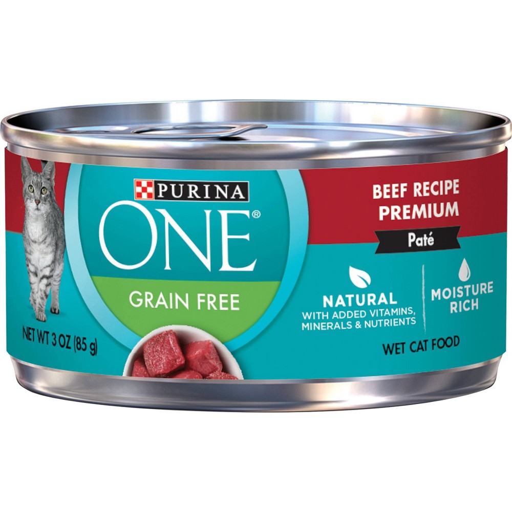 UPC 017800145961 product image for Purina ONE Grain-Free Beef Wet Cat Food - 3oz | upcitemdb.com