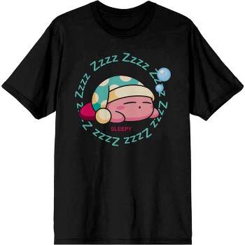 Nintendo Men's Kirby Sleepy Zzzz Graphic T-Shirt Adult