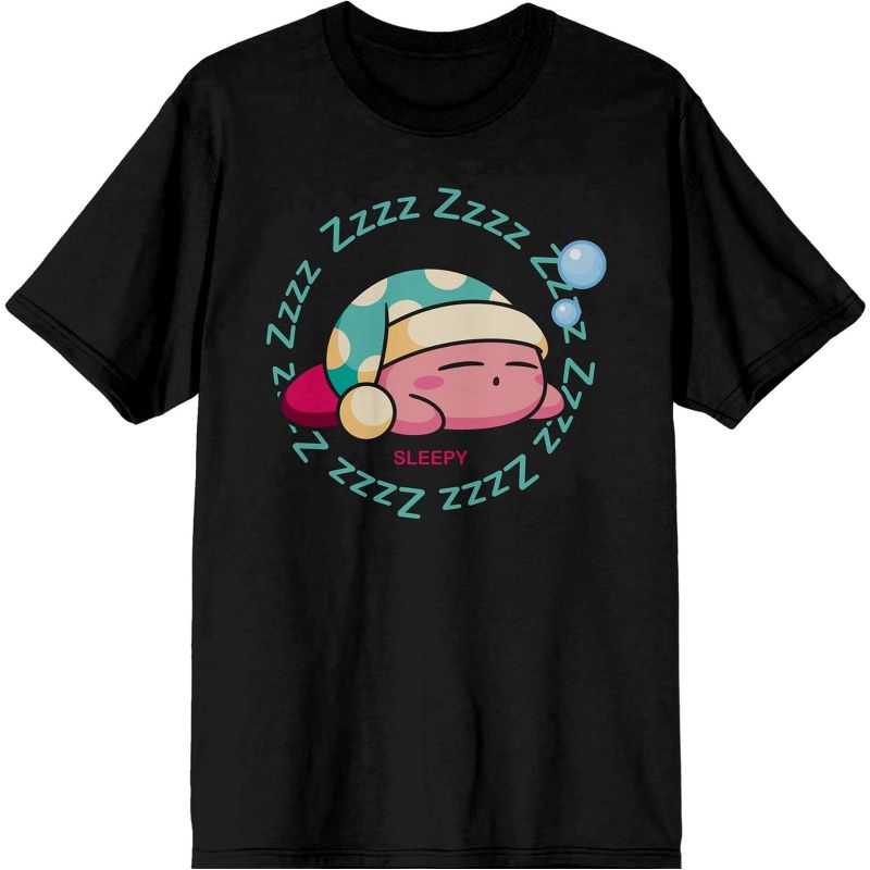 Nintendo Men's Kirby Sleepy Zzzz Graphic T-Shirt Adult, 1 of 4