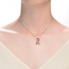 Teens/Young adults 18K rose gold plated necklace with clear cubic zirconia infinity pendant - Elegant and timeless jewelry - 2 of 4
